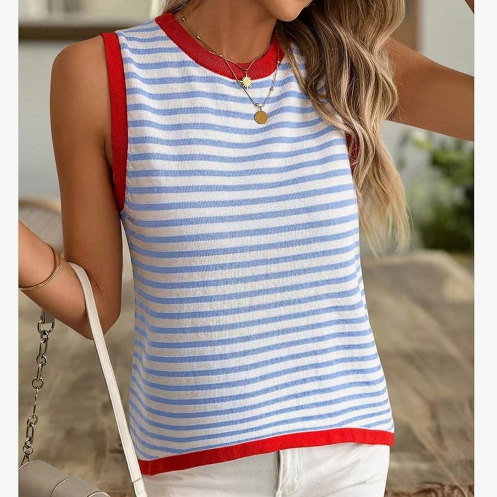 Boho modern chic sweater tank top